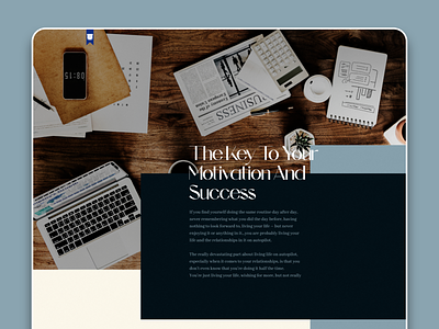 BlueBox - Article design landing page ui ux web web design