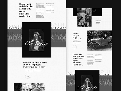 Black & White - Egypt design landing page ui ux web web design