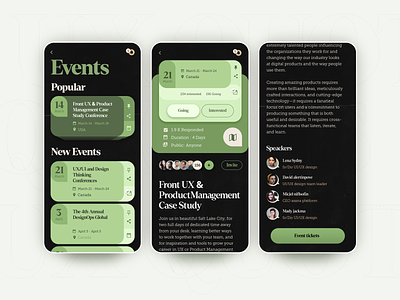 UX Quotes - Event app app design application application design applications design mobile mobile app mobile app design mobile design ui uiux ux