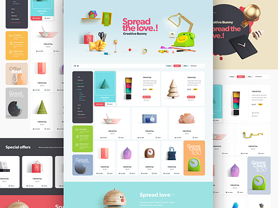 Creative Bunny - Online store design ecommerce landing landing page online store responsive ui ux web web design web site