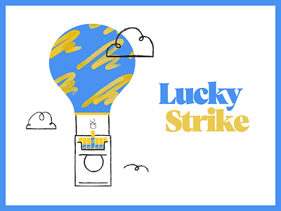 Lucky Strike cigarettes dropbox hot hot air balloon illustration lucky lucky strike strike