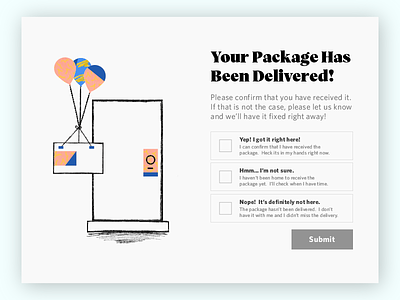 Package Notification illustration notification package package design pencil sketchnotes