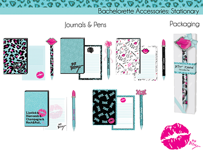 BETSEY JOHNSON BACHELORETTE ACCESSORIES COLLECTION product development stationery