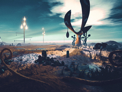 Strange Lantern assets envoirnment fantasy fantasy art illustration landscape moon planet scifi unity