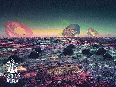 Broken Egg 3d cgi cosmos envoirnment illustration landscape moon planet unity utopia