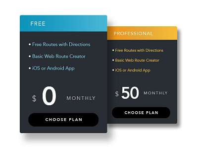Pricing tables dark ui e commerce pricing pricing tables ui user interface