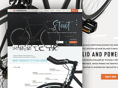 bike product page bike cycle ecommerce product page webdesign website