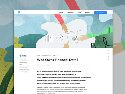 Blog header illustration apple pencil article blog data drawing finance fintech header illustration ipadpro procreate top top illustration