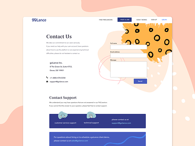 CONTACT PAGE apple pencil contact contact form contact page contact us design illustration ipad layout procreate sketch website