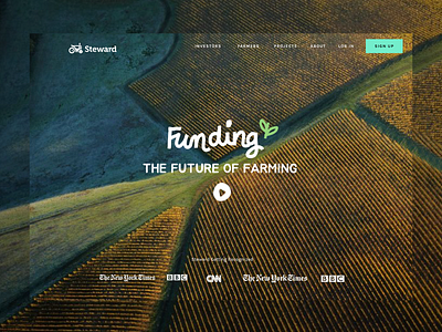 Agricultural funding website app design funding illustration landing page layout procreate product product design sketch user interface ux website