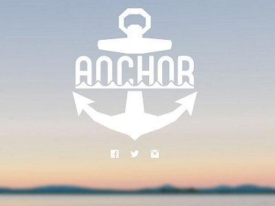 Anchor Landing Page anchor landing page ui web