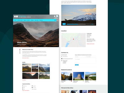 Screen Scotland - Locations Website branding cms creative design interface design locations product design scotland ui ui design ux uxui website