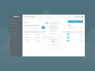 Fintech - Exchange Rate View and Payment Process