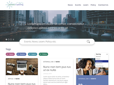Partners in Planning - Website Redesign