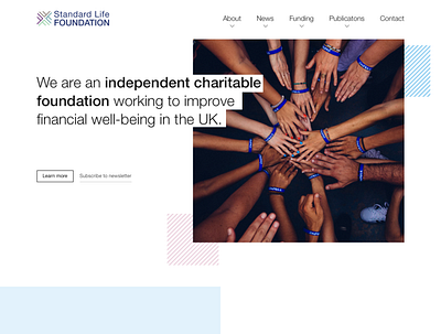 Standard Life Foundation - Website Design branding creative design interface design product design ui uidesign ux uxdesign website