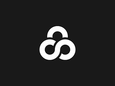 Infinite Security circles clean design designer fresh graphic design infinite logo minimal monochrome security