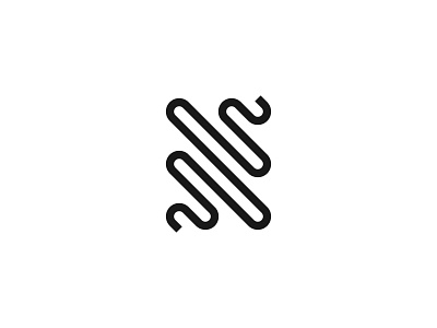 N Wave brand dribbble letter logo minimal monogram n letter new shot style typography vector wave