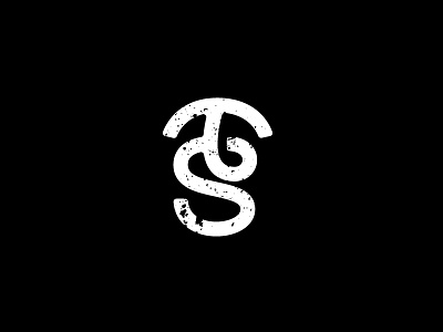 TS Monogram black brand design fresh illustration letter logo mark monogram symbol typography white