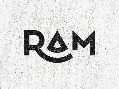 RAM Wordmark branding design designer graphic design lettermark logo minimal monochrome ram sharp simple typeface