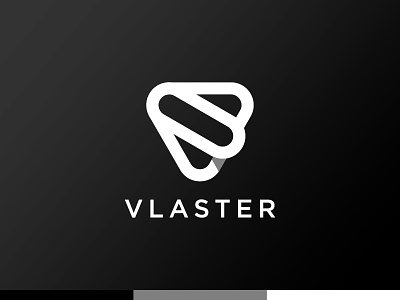 VLASTER brand color concept design logo mark minimal shadow simple symbol vlaster wordmark