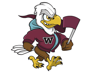 Windham Eagles cartoon digital illustration graphic design illustration mascot