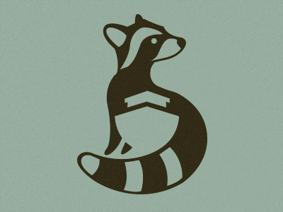 Sparks' Ark branding icon illustration logo raccoon vector