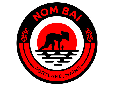 Nombai Logo cambodian food truck logo vietnamese