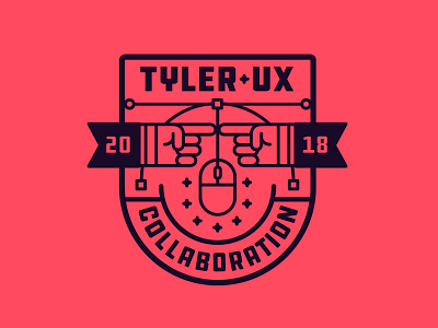 UX Collaboration Logo branding design illustrator logo mouse ux