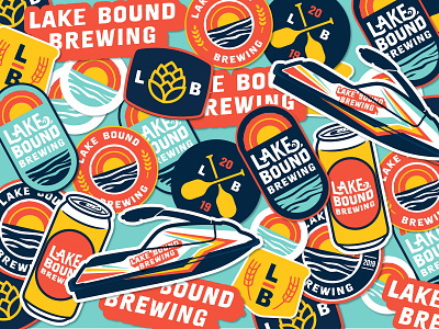 Lake Bound Brewing Sticker Pack