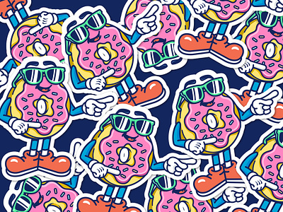 Donut stickers