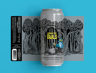 Looking for Owls beer brewery cookie craft beer design forest graphic design illustration labeldesign micron pen owl owl illustration owls packagedesign packing stout