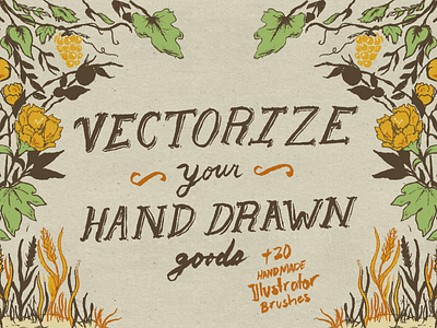Vectorize Your Hand Drawn Goods hand drawn hand made illustration vectorize