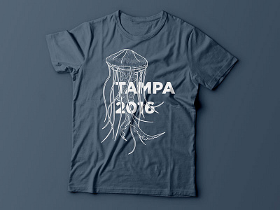 Tampa 2016 illustration illustrator jellyfish shirt vector
