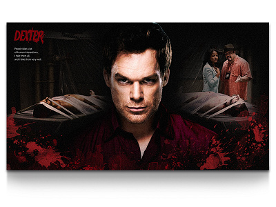 Dexter dexter movie poster photo retouch post production production ui ux visual