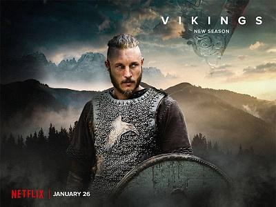 Vikings Photo compositing design graphic design movie card photo compositing photo editing poster retouch vikings series visual