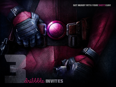 Deadpool 3 invites Belt characters deadpool design invitations invites marvel movie poster superhero vector web