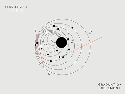“grad18” ICC Class of 2018 graduation high-school invites visualization