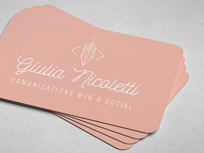 Brand design Giulia Nicoletti branding identity logo modern thin typography writing