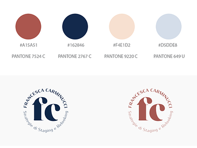 Variant logos circle logo monogram palette variant