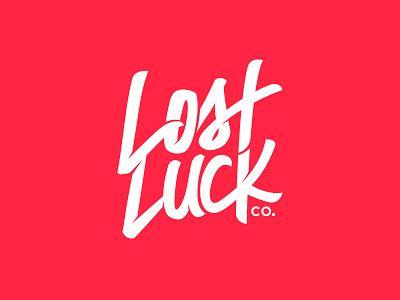 Lost Luck bad luck design hand lettering hand type illustrator logo luck typography vector wordmark
