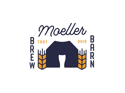 Brewery Logo Option 3 barn beer brewery logo typography wheat
