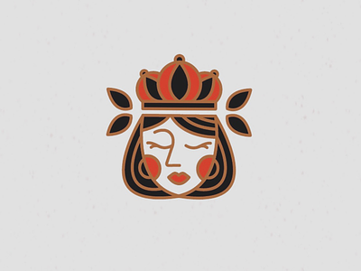 Queen logo classy esthetics logo design queen sassy