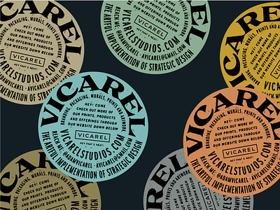 Vicarel Studios — Graphic Design and Lettering Studio Sticker