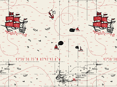 23 Skidoo Illustrations anchor boat cleveland fish illustration lake erie map nautical nautical map pirate ship treasure map
