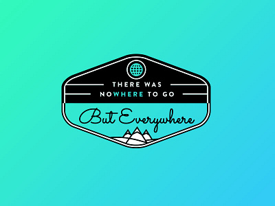 Adventure Badge 3 adventure badge denver explore icon logo minimal mountain travel world