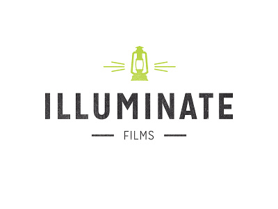 ILLUMINATE FILMS branding clean film green illuminate lantern light logo production texture