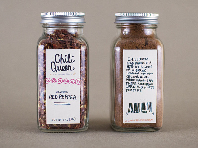 CHILI QUEEN PACKAGING chili design illustration package spices