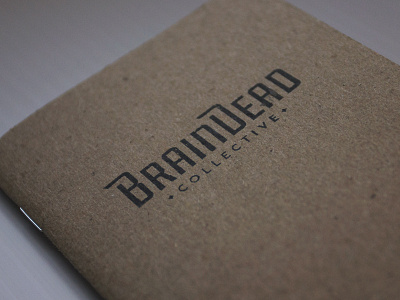 BrainDead Collective Logo black branding craft logo memo texture type typography