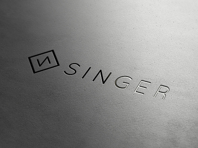 Singer Logo brand logo simple