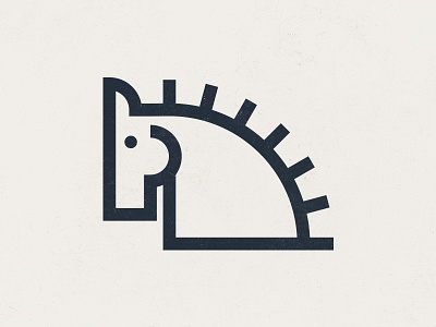 Horse Icon brand clean horse icon line logo mark simple